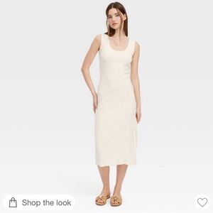 Sleeveless Ivory Midi Dress - Roller Rabbit x Target 
Size XS